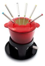 Fondue De Hierro Fundido Esmaltado Para 6 Personas Otten Rojo - Imagen 2