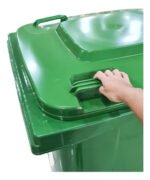Tacho Contenedor Basura Reciclable Con Ruedas Otten 360 Lts Verde - Imagen 3