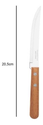 Set 3 Cuchillo Tramontina Dynamic Mango Madera Tatetiparati Color Madera Natural - Imagen 5