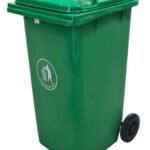 Tacho Contenedor Basura Reciclable Con Ruedas Otten 240 Lts Verde