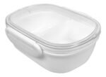 Taper Contenedor Hermetico Vianda Con Division 13 Cm Blanco