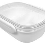 Taper Contenedor Hermetico Vianda Con Division 13 Cm Blanco
