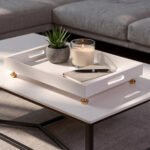 Bandeja Para Hogar Multiuso Melamina Blanca Con Patas Otten Blanco - Imagen 5