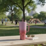 Vaso Térmico Acero Con Manija Y Sorbete Otten 1 Lt Rosa - Imagen 7