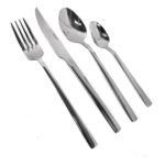 Juego Set Cubiertos X 24 Piezas Viena Silver Kremer  Gris