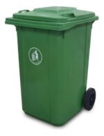 Tacho Contenedor Basura Reciclable Con Ruedas Otten 360 Lts Verde