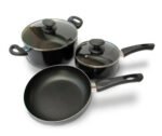 Bateria Cocina 5 Pz Roswell  Sarten Cacerolas De Teflon Negro - Imagen 5