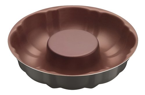 D_916610-MLA95976113322_102025-O Molde Para Budin Tramontina Vermont De Aluminio Con Revestimiento Interno Cobre Antiadherente Starflon Max Grafito 24 Cm 2 L - Imagen 1