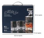Set X 7 Piezas Para Whisky Vasos Y Licorera Otten 750 Ml Transparente - Imagen 3