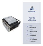 Parrilla Contacto Prensa Bajo Plana Profesional Otten 1800 W Plateado - Imagen 8