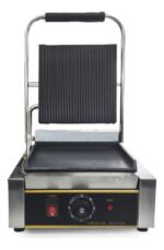 Parrilla Contacto Prensa Bajo Plana Profesional Otten 1800 W Plateado - Imagen 5