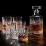 Set X 7 Piezas Para Whisky Vasos Y Licorera Otten 750 Ml Transparente