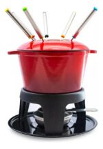Fondue De Hierro Fundido Esmaltado Para 6 Personas Otten Rojo
