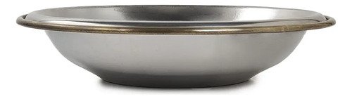 D_964630-MLA106838987838_022026-O Bowl Ensaladera Acero Inoxidable Borde Bronce 18 Cm Plateado / Bronce - Imagen 1