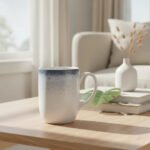Jarro Mug 350ml De Porcelana Schmidt Esfera Color Celeste - Imagen 2