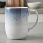 Jarro Mug 350ml De Porcelana Schmidt Esfera Color Celeste