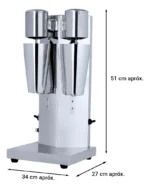 Maquina Para Batidos Milkshake Doble Acero Inoxidable Otten - Imagen 4