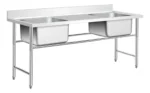 Mesada Con Bacha Doble Acero Inoxidable Industrial Otten - Imagen 5