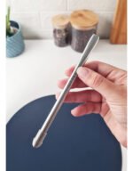 Bombilla Mate Plana Con Resorte Acero Inoxidable 16 Cm Otten Plateado - Imagen 2