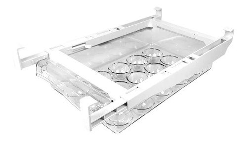 D_607032-MLA84611253479_052025-O Porta Huevos Heladera Huevera Extensible Acrilico 15 Huevos Color Transparente - Imagen 1