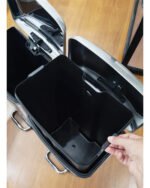 Tacho Contenedor Basura Doble Acero Con Pedal Otten 18 Lts Plateado - Imagen 8