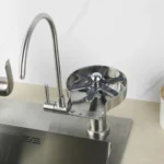 Grifería Monocomando De Cocina Con Lavacopas Acero Otten Plateado Cepillado - Imagen 9