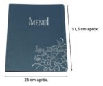 Menu Carta Bistro Polipropileno Resistente Azul Otten Azul Marino - Imagen 2
