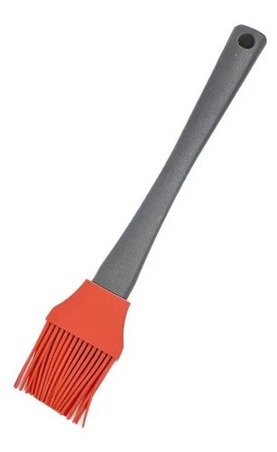 Pincel De Silicona Mango Plastico 22 Cm Color Naranja