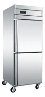 Freezer Vertical 500 Lts Doble Puerta Otten Plateado