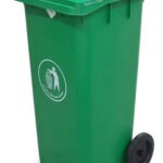 Tacho Contenedor Basura Reciclable Con Ruedas Otten 120 Lts Verde
