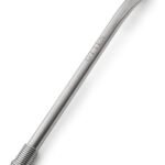 Bombilla Mate Plana Con Resorte Acero Inoxidable 16 Cm Otten Plateado