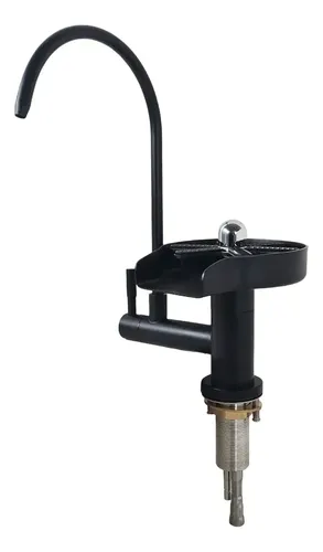 Grifería Monocomando De Cocina Con Lavacopas Negro Otten Negro Mate