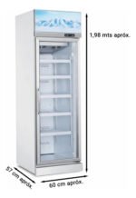 Heladera Exhibidora Vertical 288 Lts Blanca Otten Blanco - Imagen 2