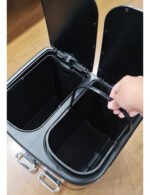 Tacho Contenedor Basura Doble Acero Con Pedal Otten 20 Lts Black - Imagen 9