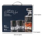 Set X 7 Piezas Para Whisky Vasos Y Licorera Otten 750 Ml Transparente - Imagen 3