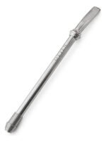 Bombilla Mate Plana Resorte Acero Inoxidable 16 Cm Otten Plateado