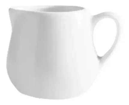 Cremera Con Asa Redonda De Porcelana Corona Actualite 88 Ml Blanco
