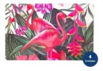 Juego Set X 4 Individual De Mesa Rectangular Plastico 43 Cm Color Flamenco - Imagen 3