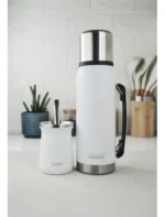 Termo Otten Acero Frío 24h Calor 12h Vm1001-dh 1 L C/ Manija Color Blanco - Imagen 5