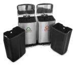 Tacho Contenedor Basura Doble Acero Con Pedal Otten 18 Lts Plateado - Imagen 4