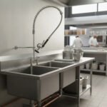 Grifería Extensible Acero Doble Temperatura Cocina Otten Plateado Brillante - Imagen 4