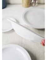 Plato Hondo Porcelana Tramontina Laura 22 Cm Blanco Laura - Imagen 6