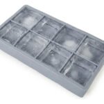 Cubetera Silicona Hielera 8 Cubos Grandes De 4,6 Cm Gris  OTTEN