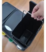 Tacho Contenedor Basura Triple Acero Con Pedal Otten 24 Lts Plateado - Imagen 7
