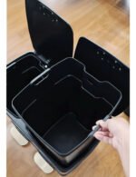 Tacho Contenedor Basura Doble Acero Con Pedal Otten 27 Lts Champagne - Imagen 7
