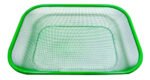 Panera Alambre Pintado Rectangular 27,5cm Color Verde Lisa - Imagen 3