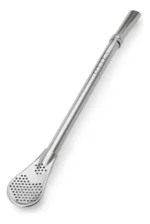 Bombilla Para Mate Plana De Acero Inoxidable 15 Cm Otten Plateado - Imagen 6