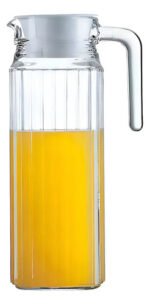 Jarra De Vidrio Con Tapa Y Asa 1 Litro Quadro Luminarc Transparente - Imagen 2