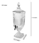 Dispenser De Bebidas Vidrio Con Canilla Otten 4,5 Lts Ts1117-54-1 - Imagen 2