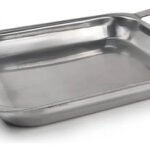 Plancheta Plancha Acero Inoxidable Profunda C/asa 1 Hornalla Plateado